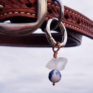 Quartz & Sodalite Charm for Pets & People